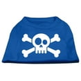 thumbnail image 1 of Skull Crossbone Screen Print Shirt Blue XXXL (20), 1 of 8