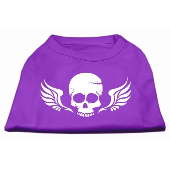 Pet Dog Cat Shirt Screen Printed, "Skull Wings"
