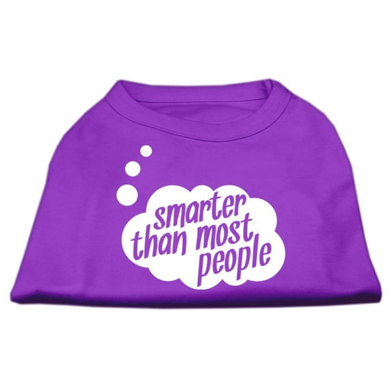 Pet Dog Cat Shirt Screen Printed, "Smarter Than Most People"