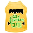thumbnail image 1 of Pet Dog  Cat Shirt Screen Printed, "So Franken Cute", 1 of 10