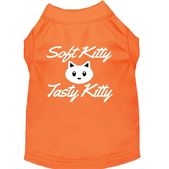Pet Dog Cat Shirt Screen Printed, "Soft Kitty, Tasty Kitty"
