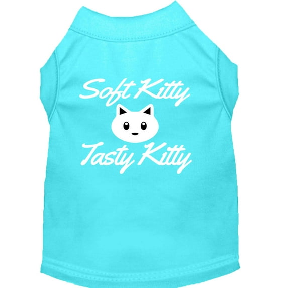 Pet Dog Cat Shirt Screen Printed, "Soft Kitty, Tasty Kitty"
