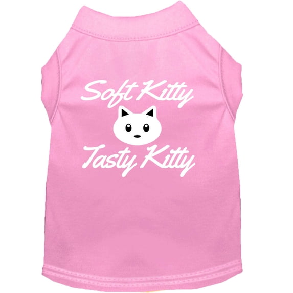 Pet Dog Cat Shirt Screen Printed, "Soft Kitty, Tasty Kitty"