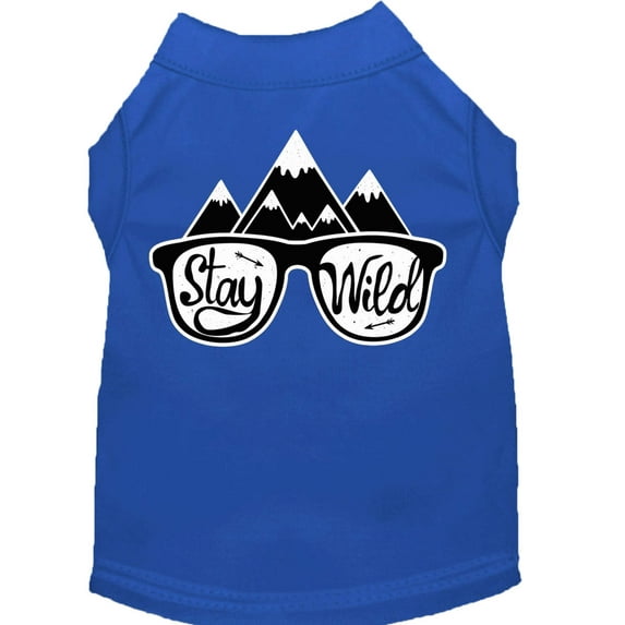 Pet Dog Cat Shirt Screen Printed, "Stay Wild"