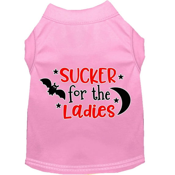 Pet Dog Cat Shirt Screen Printed, "Sucker For The Ladies"