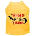 thumbnail image 1 of Pet Dog  Cat Shirt Screen Printed, "Sucker For The Ladies", 1 of 10