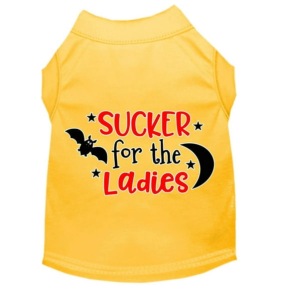 Pet Dog Cat Shirt Screen Printed, "Sucker For The Ladies"