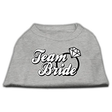 Pet Dog  Cat Shirt Screen Printed, "Team Bride"