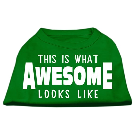 Pet Dog Cat Shirt Screen Printed, "This Is What Awesome Looks Like"