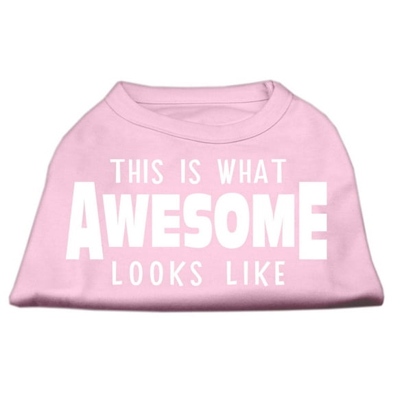 Pet Dog Cat Shirt Screen Printed, "This Is What Awesome Looks Like"