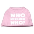 thumbnail image 1 of Pet Dog  Cat Shirt Screen Printed, "Who Rescued Who?", 1 of 11