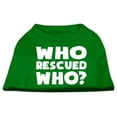 thumbnail image 1 of Pet Dog  Cat Shirt Screen Printed, "Who Rescued Who?", 1 of 10