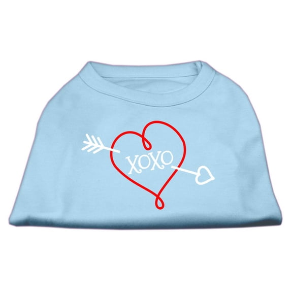 XOXO Screen Print Shirt Baby Blue Lg (14)