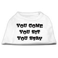 thumbnail image 1 of Pet Dog  Cat Shirt Screen Printed, "You Come, You Sit, You Stay", 1 of 11