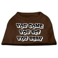 thumbnail image 1 of Pet Dog  Cat Shirt Screen Printed, "You Come, You Sit, You Stay", 1 of 11