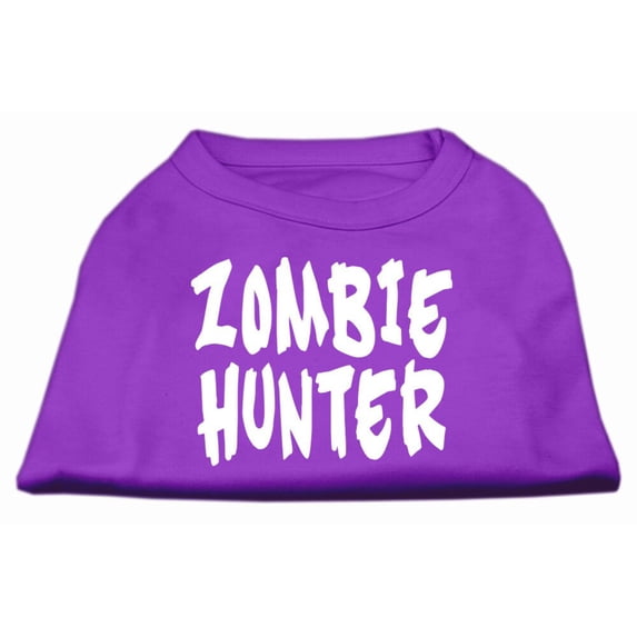 Pet Dog Cat Shirt Screen Printed, "Zombie Hunter"