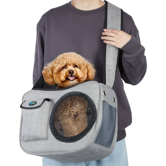 Pet Dog Cat Sling Bag Carrier Saddle Shoulder Travel Backpack Pack Tote 10-15 lb