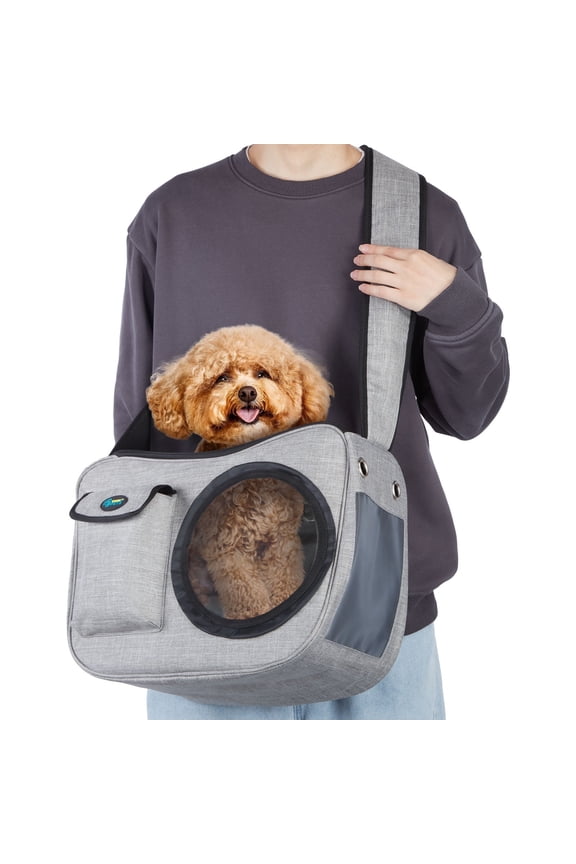 Pet Dog Cat Sling Bag Carrier Saddle Shoulder Travel Backpack Pack Tote 10-15 lb