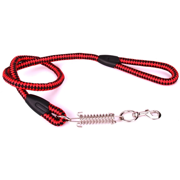 Pet Dog Cat Walking and Training Rope Leash Chain Shock Spring and Snap