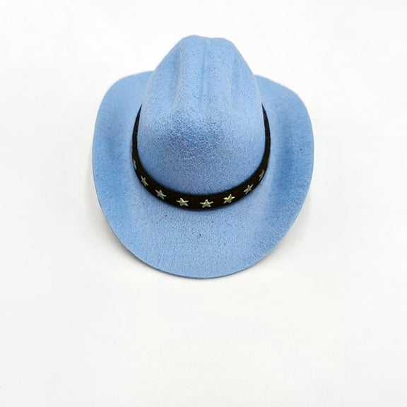 Pet Dog Cat Western Cowboy Hat, Funny Pet Hat, Adorable Puppy Kitten Decoration, Adjustable Pet Hat, Suitable for All Kinds of Small and Medium Dogs and Medium and Large Cats 4.3"
