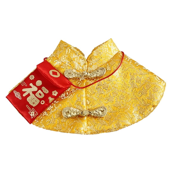 Pet Dog Chinese New Year Costume Dress Up Cape Party Suit Festive Cloak