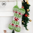 thumbnail image 1 of Pet Dog Christmas Stockings Buffalo Plaid Large Bone Shape Pets Stockings for Dogs Christmas Holiday Decorations, 1 of 3