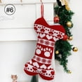 thumbnail image 1 of Pet Dog Christmas Stockings Buffalo Plaid Large Bone Shape Pets Stockings for Dogs Christmas Holiday Decorations, 1 of 3