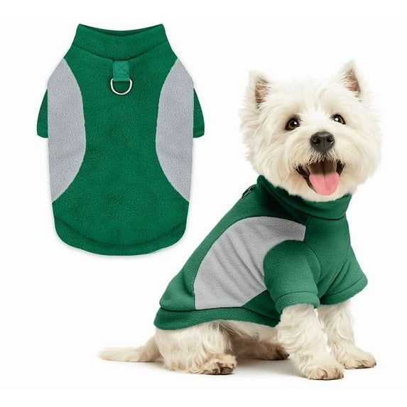 Pet Dog Classic Knitwear Sweater Warm Winter Puppy Pet Coat Soft Sweater Clothing for Small Dogs - Green, XXL