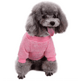 thumbnail image 1 of Pet Dog Classic Knitwear Sweater Warm Winter Puppy Pet Coat Soft Sweater Clothing for Small Dogs - Pink, XS, 1 of 9
