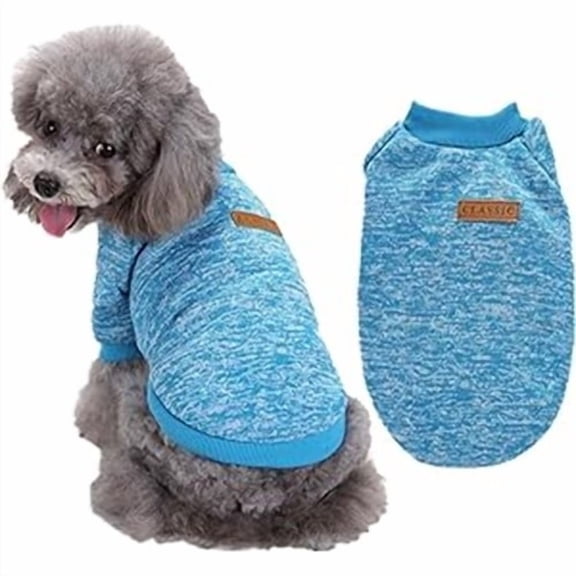 Pet Dog Classic Sweater Fleece Coat for Smal Dog Warm Pet Dog Cat Size Large