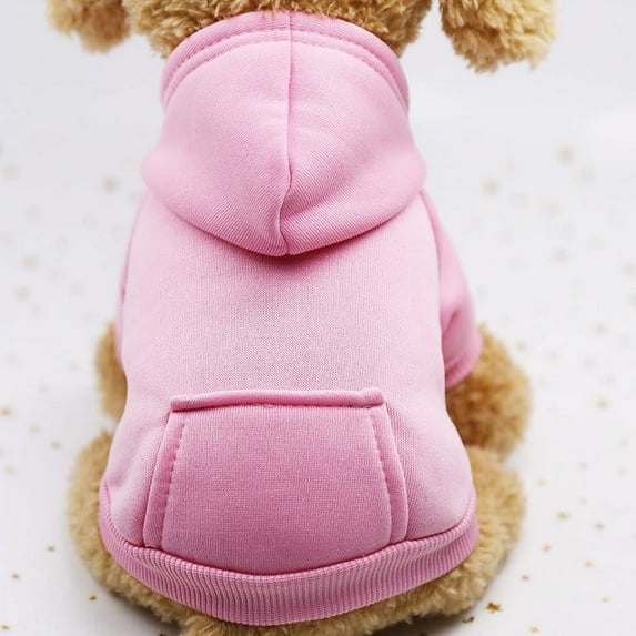Pet Dog Clothes Dog Pocket Hoodie Dog Sweater Soft Thickening WarmPuppy Sweater Dog Clothes And Winter Pet Clothes