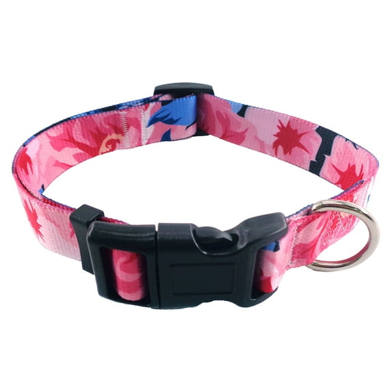 Pet Dog Collar, Adjustable Bohemia Style Geometry Pattern Necklace Loop for Dog Cat Puppy Kitten Walking Running Training