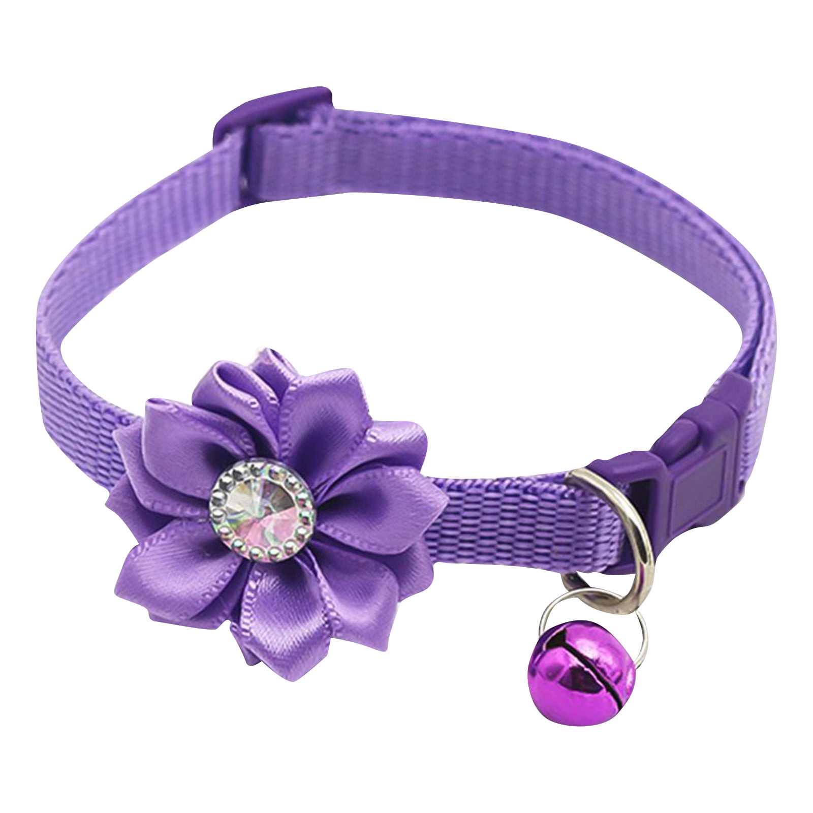 Pet Dog Collar Bell Flower Necklace Collar For Small Dog Puppy Buckle