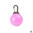 thumbnail image 1 of Pet Dog Collar Pendant Safety Round Flashing Glow Light LED Tags A1I4, 1 of 5