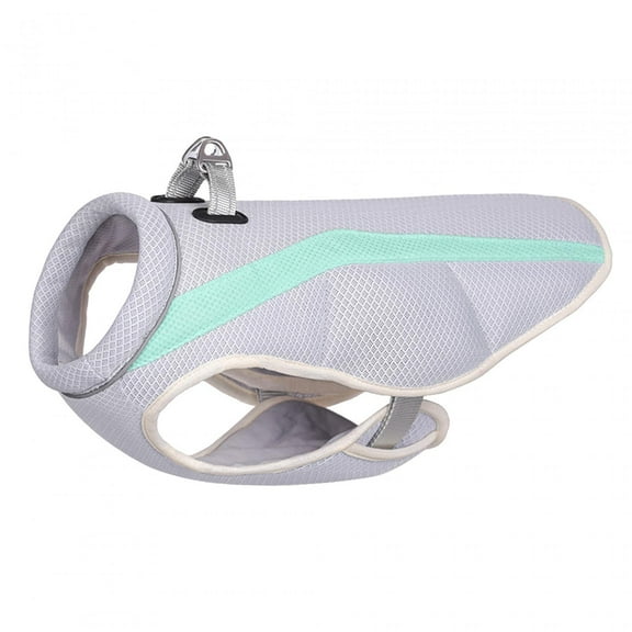 Pet Dog Cooling Vest Harness Beach with Leash Rings and Buckle Jacket Light