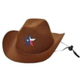 thumbnail image 1 of Pet Dog Cowboy Hat with Texas Star, Patriotic Western Style Puppy Cowboy Hat, Adjustable Pet Costume Accessory for 4th of July Holiday Party,Cosplay Cap, 1 of 6