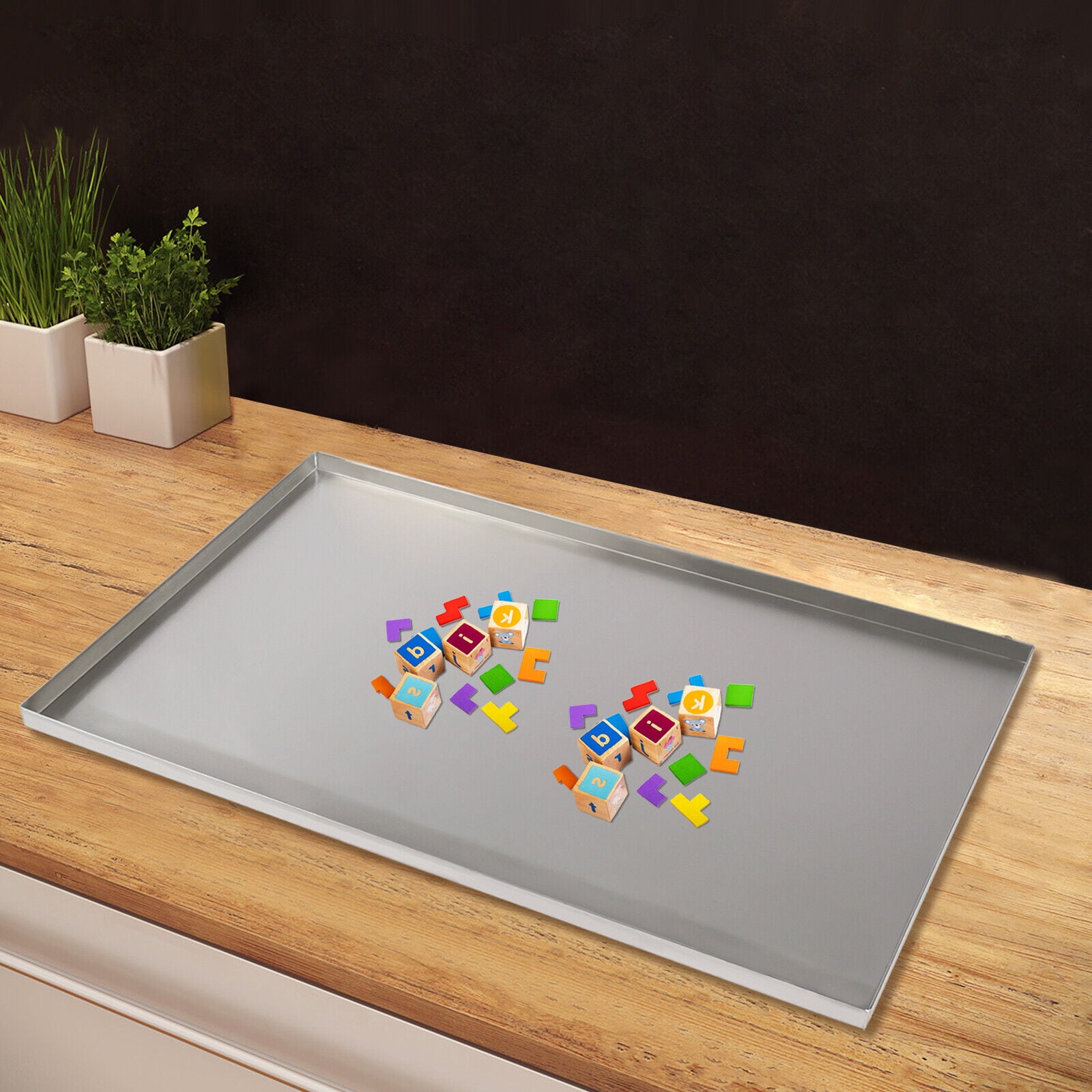 Pet Dog Crate Replacement Pan 41 in Stainless Steel Tray Floor Proof