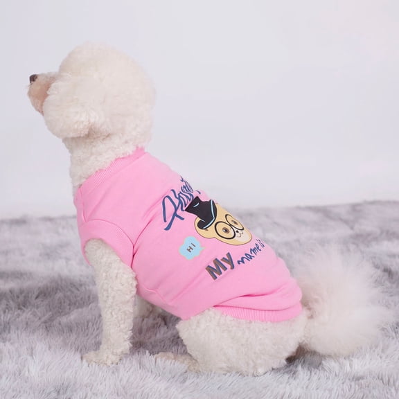 Pet Dog Cute Printed Cat And Dog Vest Hiromi Bichon Pattern Pet Vest Pet Vest DOPI