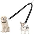 thumbnail image 1 of Pet Dog Double Leashes - No Tangle Dog Leash Coupler, Comfortable Shock Absorbing Reflective Bungee Lead for Nighttime Safety, Dual Dog Training Leash for Small, Medium & Large Dogs, 1 of 7