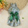 thumbnail image 1 of Pet Dog Dress Princess Floral Dog Wedding Dresses For Small Medium Dogs Chihuahua Pet Clothing Yorkshire Dog Dresses Pug Green L, 1 of 3