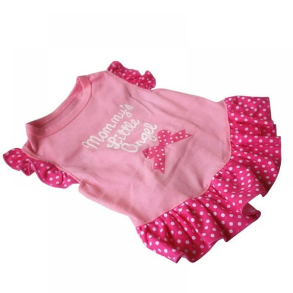 Pet Dog Dress Puppy Princess Tutu Clothes Wedding Party Bow Vest Sleeveless T Shirt Costume Dog Clothing