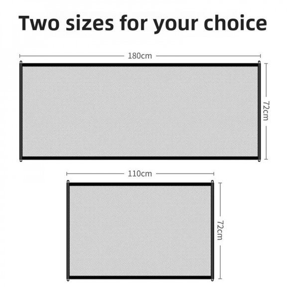 Pet Dog Fence Portable Folding Isolation Net Household Punch-free Protective Barrier Safety Net Dog Door