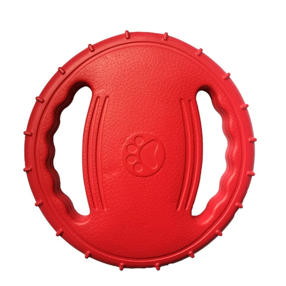 Pet Dog Flying Disc EVA Dog Training Ring with Double Handles Dog Flyer Outdoor Activity Fetch
