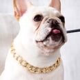 thumbnail image 1 of Pet Dog French Bulldog Collar Adjustable Fashion Necklace Chain Neck Strap For Small Medium Dogs, 1 of 8