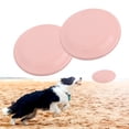 thumbnail image 1 of Pet Dog Frisbee, 2 Pack, 9 Inch Dog Frisbee, Pet Interactive Training Frisbee, Bite Resistant Dog Toy, Not Easily Deformed, Pink., 1 of 7