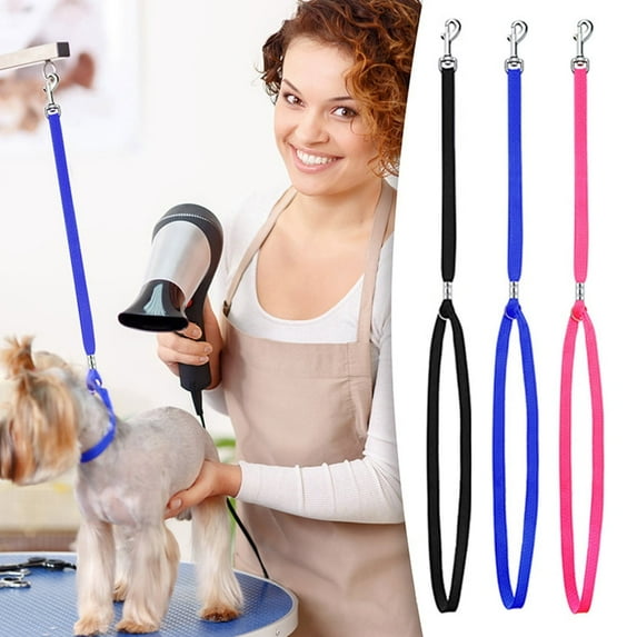 Pet Dog Grooming Loops, 3 PCS Dog Grooming Loops Nylon Restraint Noose Adjustable Fixed Safety Rope Grooming Table Bathing for Dogs and Cats