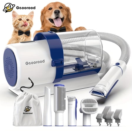 Pet Dog Grooming Vacuum Kit Multifunctional Dog Hair Vacuum With Clippers, 84.54oz Large