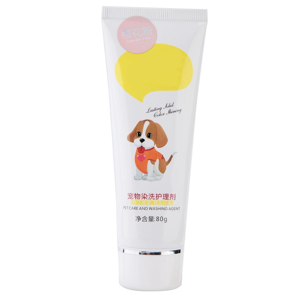 Pet Dog Hair Coloring Dye 80g Harmless Natural Dyeing Agent Safe Pink