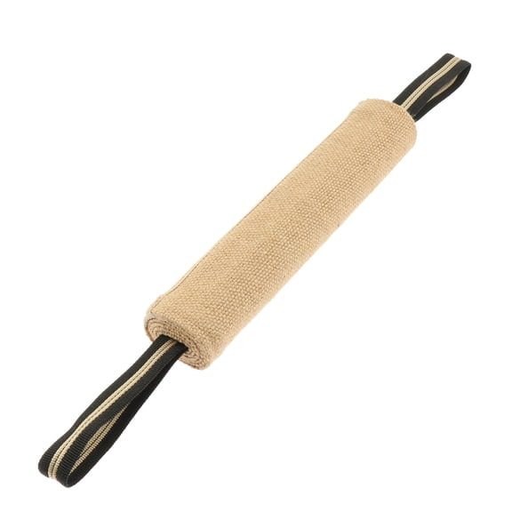 Pet Dog Jute Biting Roll Toy Training Supplies with Hand Loop