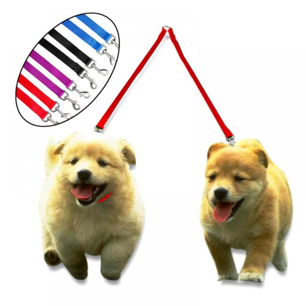 Pet Dog Leash Coupler Double Dog Walker Traction Rope for Two Dogs